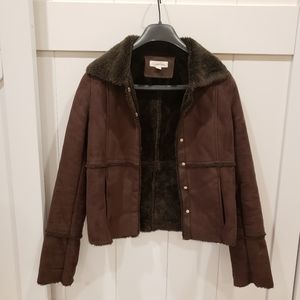 Calvin Klein Faux fur and suede jacket.